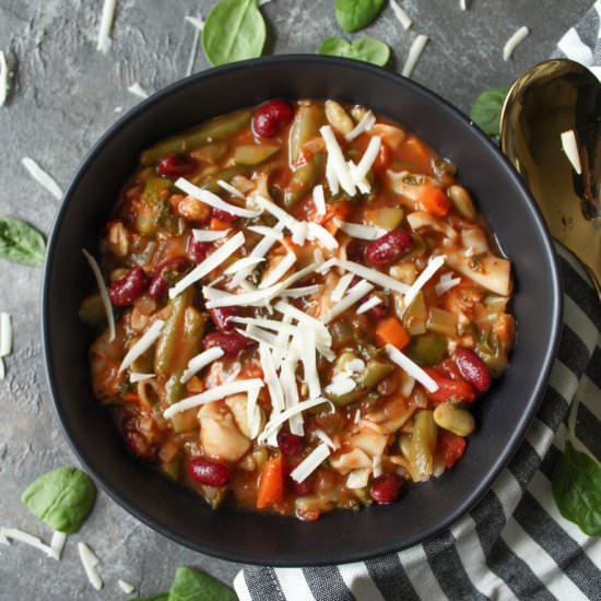 Hearty Minestrone Soup - Recipe photo by thedelightfulbite