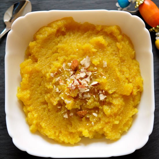 Almond Halwa | Pudding – Dessert - Recipe photo by YourFoodFantasy
