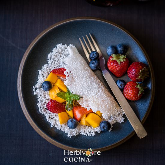 Brazilian Tapioca Pancakes - Recipe photo by Herbivore Cucina