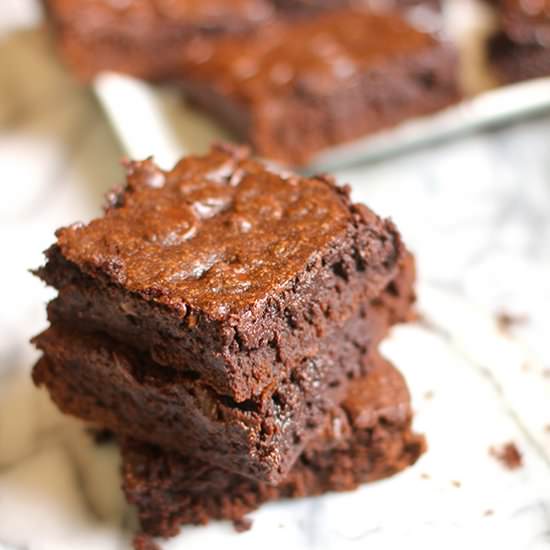 Triple Chocolate Brownies - Recipe photo by suebeehomemaker