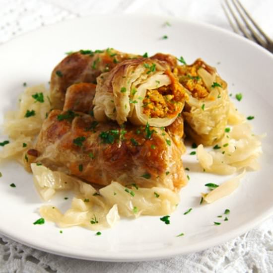 Vegan Cabbage Rolls with Amaranth - Recipe photo by adinutza