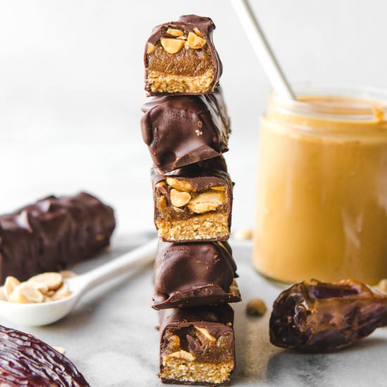 Healthy Snickers Bars - Recipe photo by from my bowl