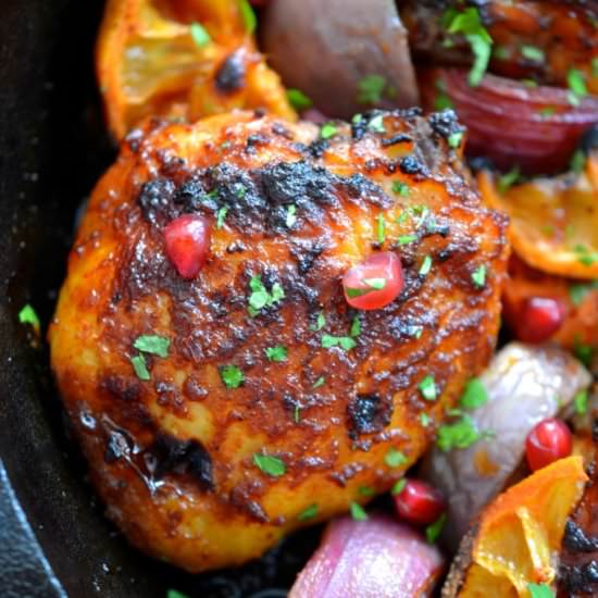 Harissa Chicken - Recipe photo by Every Last Bite