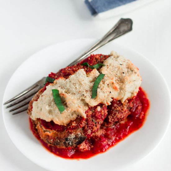 Vegan Fried Eggplant Casserole - Recipe photo by onecleverchef