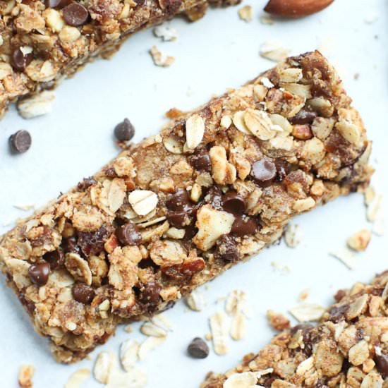 Chewy Granola Bars - Recipe photo by Happy Healthy Mama