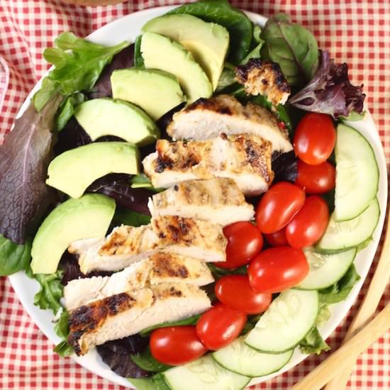 Simple Grilled Chicken Salad - Recipe photo by missinthekitchen