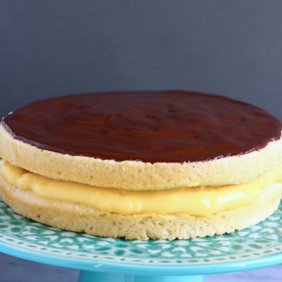 Gluten-Free Vegan Boston Cream Pie - Recipe photo by rhiansrecipes