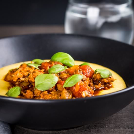 Italian Sausage Ragu With Polenta - Recipe photo by Brian Jones