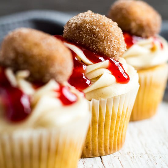 Jam Doughnut Cupcakes - Recipe photo by marshasbakingaddiction