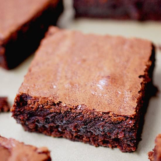 Intense chocolate brownies - Recipe photo by evabakes