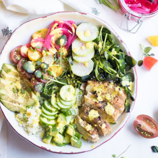 Cauliflower Rice Detox Bowl - Recipe photo by AbrasKitchen