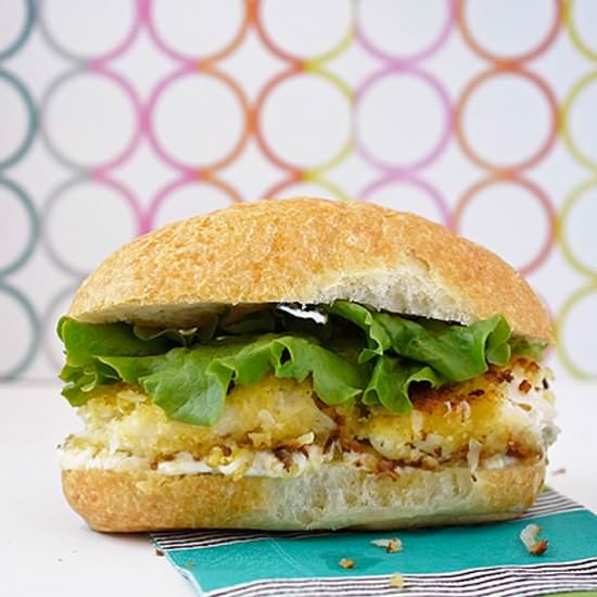Coconut Panko Crusted Fish Sandwich - Recipe photo by LoriFortini