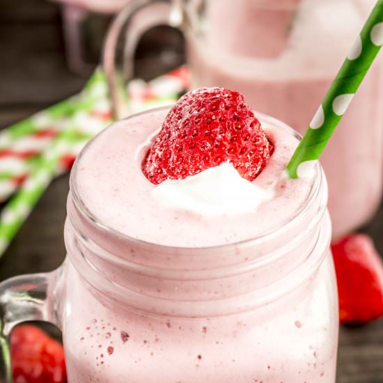 Strawberry Lassi - Recipe photo by LifeAfterWheat