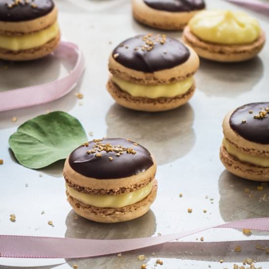Boston Cream Macarons - Recipe photo by rhubarbandcod
