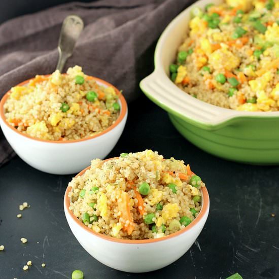 Instant Pot Quinoa Fried Rice - Recipe photo by Garden in the kitchen