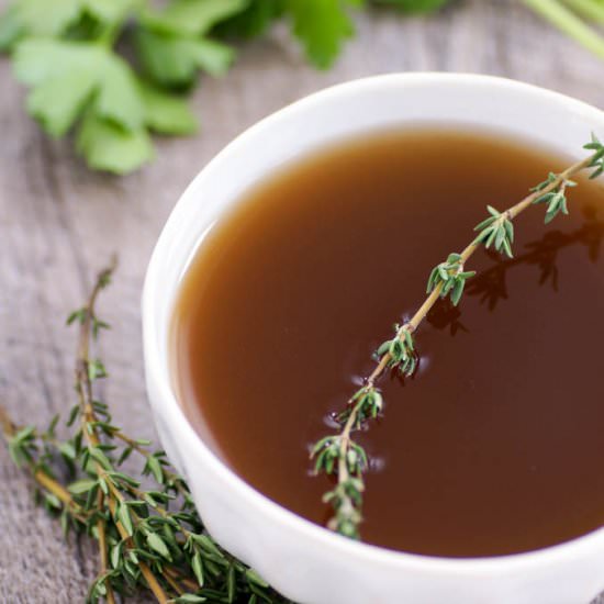 Instant Pot Miso Mushroom Broth - Recipe photo by WhiteCoatPinkApron