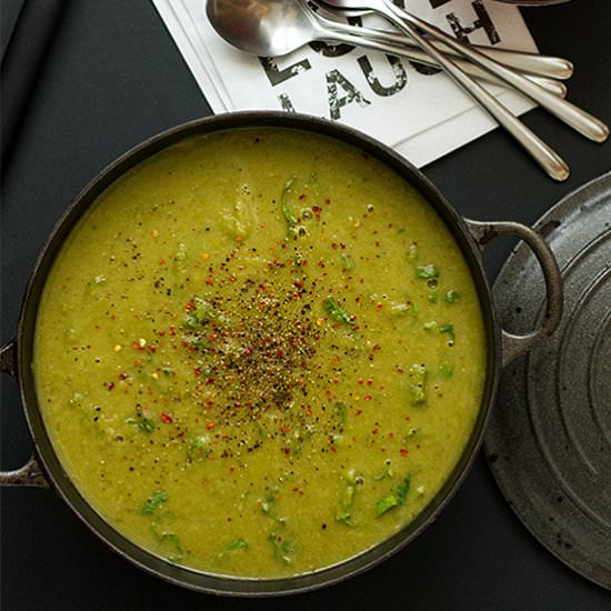 White bean and rapini soup - Recipe photo by pizzarossa