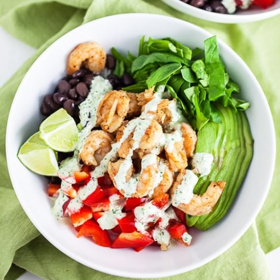 Mexican Shrimp Rice Bowls - Recipe photo by therusticfoodie