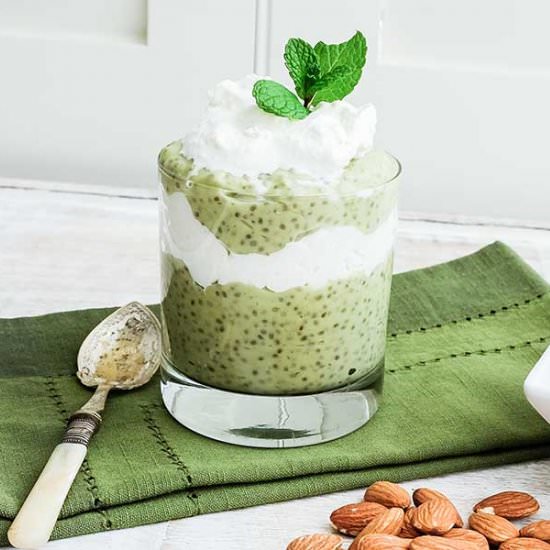 Matcha Avocado Chia Pudding - Recipe photo by Only Gluten Free Recipes