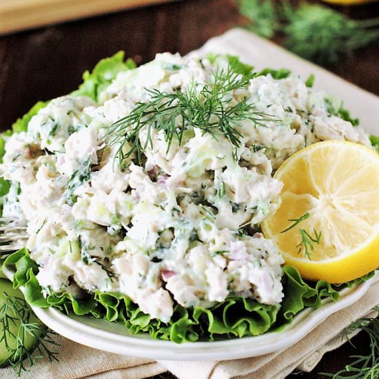 Tzatziki Chicken Salad - Recipe photo by thekitchenismyplayground