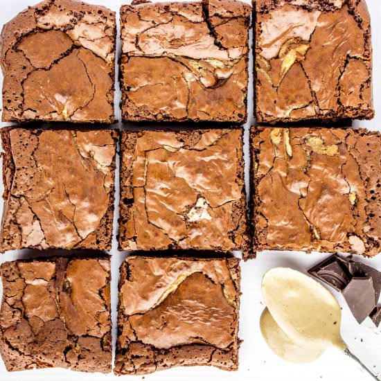 Chocolate Tahini Brownies - Recipe photo by LifeAfterWheat