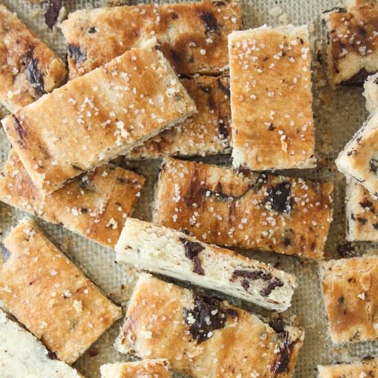 Rosemary Olive Oil Shortbread - Recipe photo by The Desserted Girl