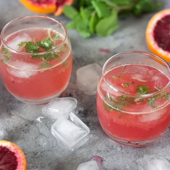 Blood Orange Cocktails - Recipe photo by The Home Cooks Kitchen