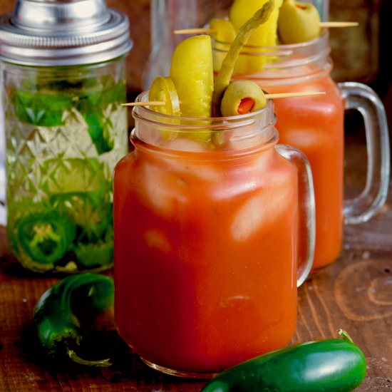 Jalapeno Bloody Mary - Recipe photo by shakedrinkrepeat