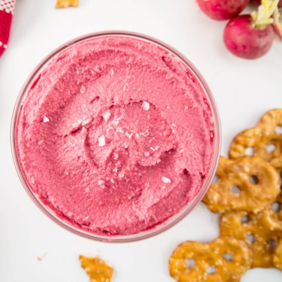 Hot Pink Hummus - Recipe photo by sipandspice