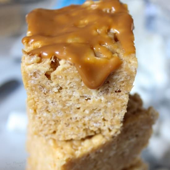 Browned Butter Rice Krispies Treats - Recipe photo by twoplacesatonce