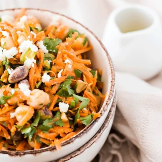 SPICED RAW CARROT SALAD - Recipe photo by Whole Food Bellies