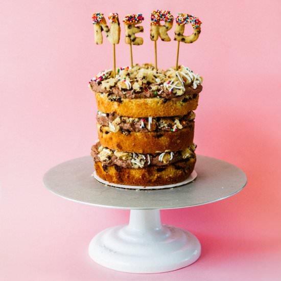 Chocolate Chip Cookie Cake - Recipe photo by The Sweet Nerd