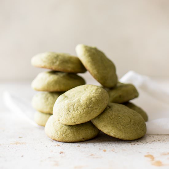 Vegan Matcha Cookies - Recipe photo by saltandlavender