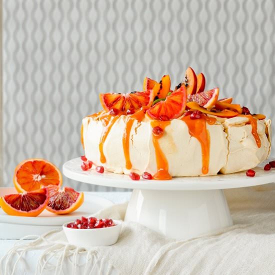 Blood orange pavlova - Recipe photo by bazyliaczywanilia