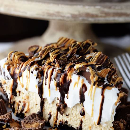 No Bake Peanut Butter Pie - Recipe photo by Soulfully Made