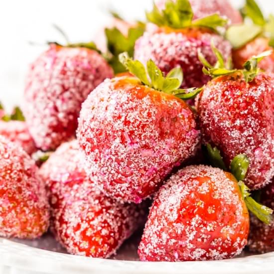 Moscato Strawberries - Recipe photo by fickrj5