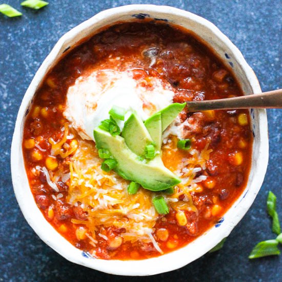 Delicious Instant Pot Chili - Recipe photo by Berrymaple