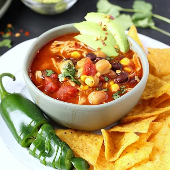 Instant Pot Mexican Chicken Soup - Recipe photo by Garden in the kitchen