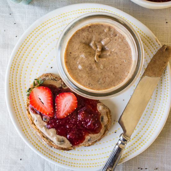 Cinnamon Raisin Almond Butter & Jam - Recipe photo by thebeachhousekitchen