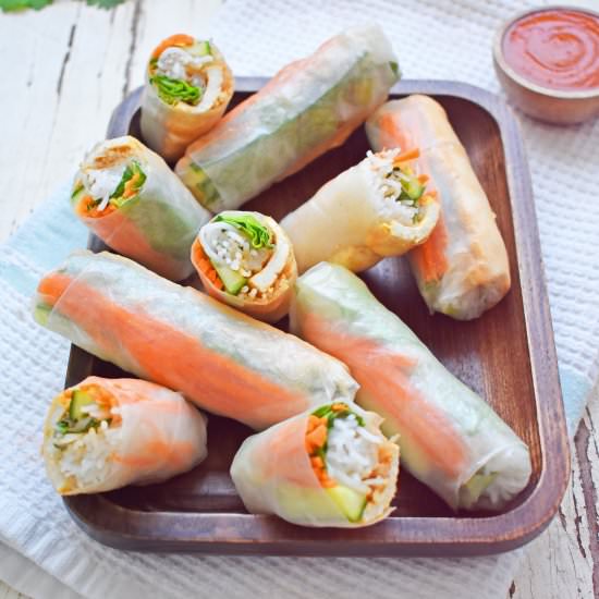 Vietnamese Vegan Rice Paper Rolls - Recipe photo by scruffandsteph