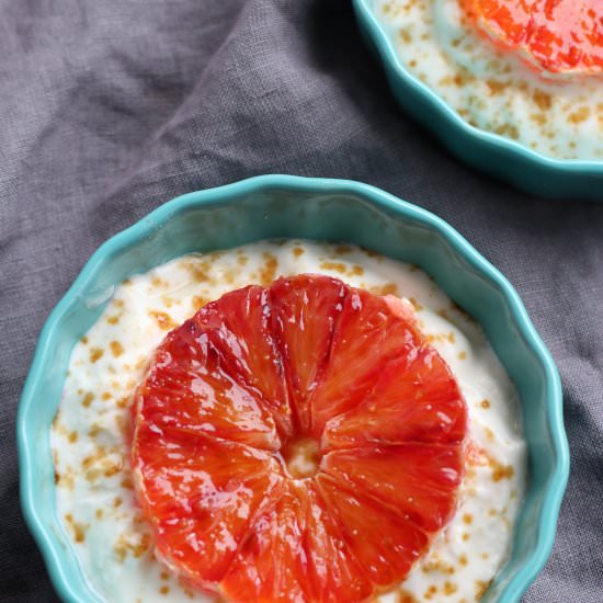 Blood Orange Almond Milk Yogurt - Recipe photo by GrabSomeJoy