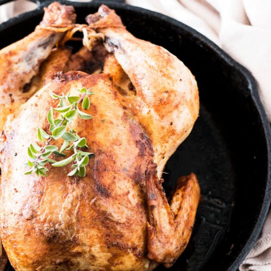 HOMEMADE ROTISSERIE STYLE CHICKEN - Recipe photo by Whole Food Bellies