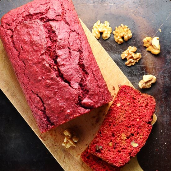 Easy Spelt Bread with Beetroot - Recipe photo by everydayhealthyrecipes