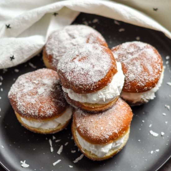 Coconut Cream Berliners - Recipe photo by Thesweetandsourbaker