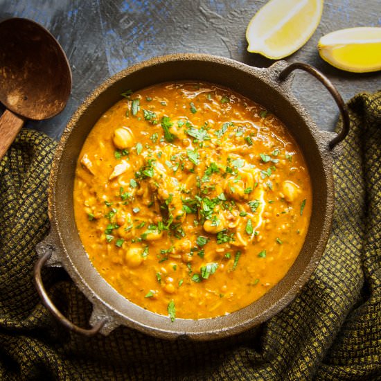 Harira – Moroccan Lamb Soup - Recipe photo by Foodtasia