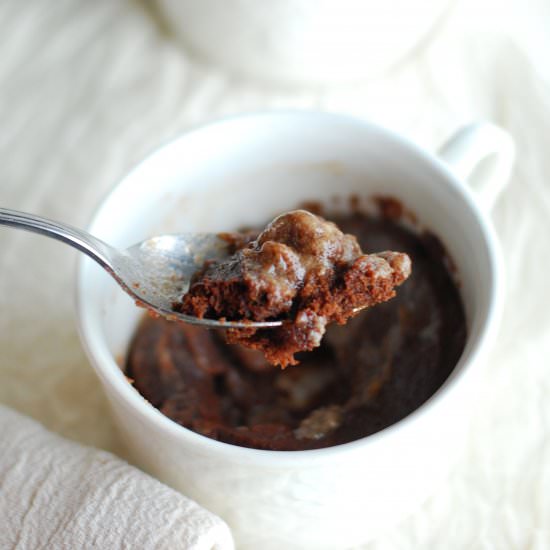 Molten Chocolate Mug Cake - Recipe photo by dragonflyhomerecipes
