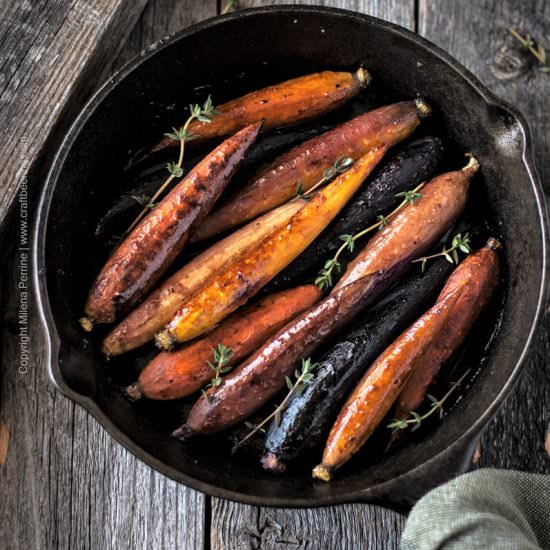 Beersamic Roasted Carrots - Recipe photo by Craft Beering