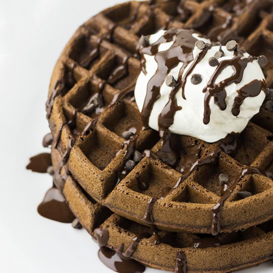 Double Chocolate Waffles - Recipe photo by theunlikelybaker