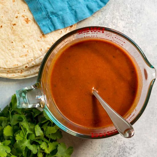 How to Make Red Enchilada Sauce - Recipe photo by keviniscooking