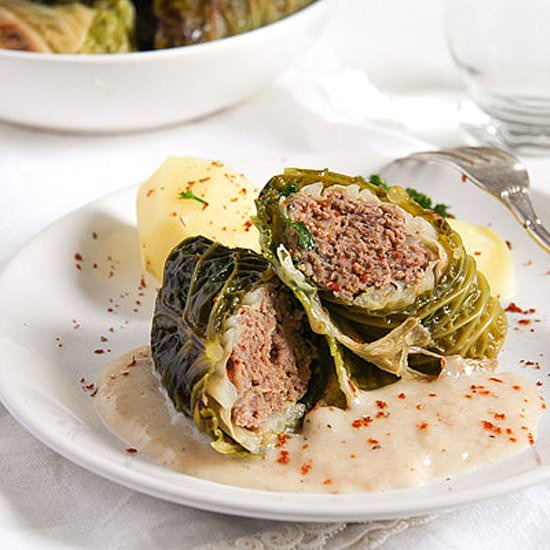 Stuffed Savoy Cabbage with Meat - Recipe photo by adinutza
